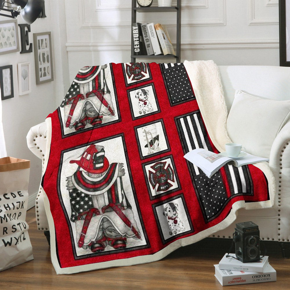 Firefighter BL180952F Sherpa Fleece Blanket