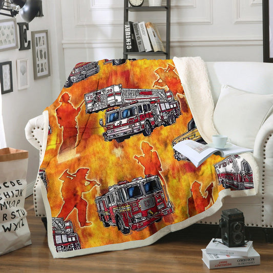 Firefighter BL180953F Sherpa Fleece Blanket
