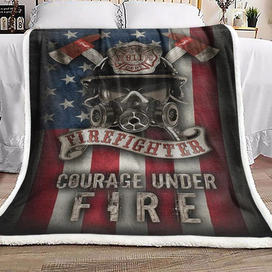 Firefighter CL19100198MDF Sherpa Fleece Blanket