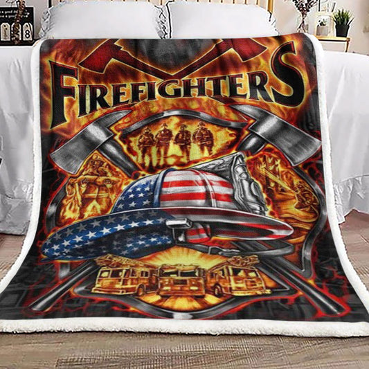 Firefighter CL19100199MDF Sherpa Fleece Blanket