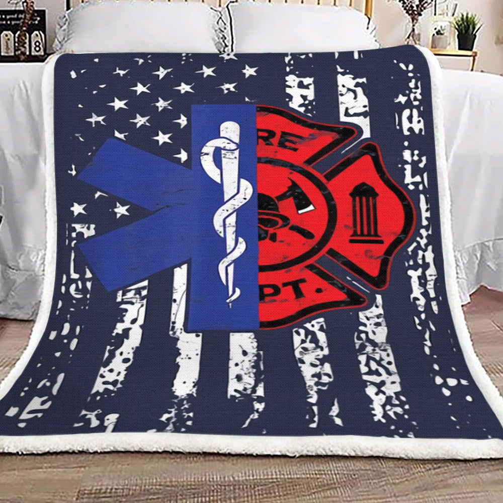 Firefighter HT1110063TT Sherpa Fleece Blanket