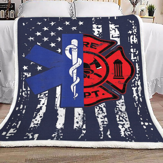 Firefighter HT1110063TT Sherpa Fleece Blanket