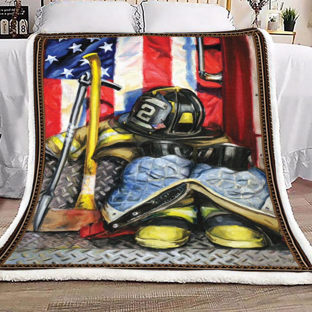Firefighter NN2409053TT Sherpa Fleece Blanket