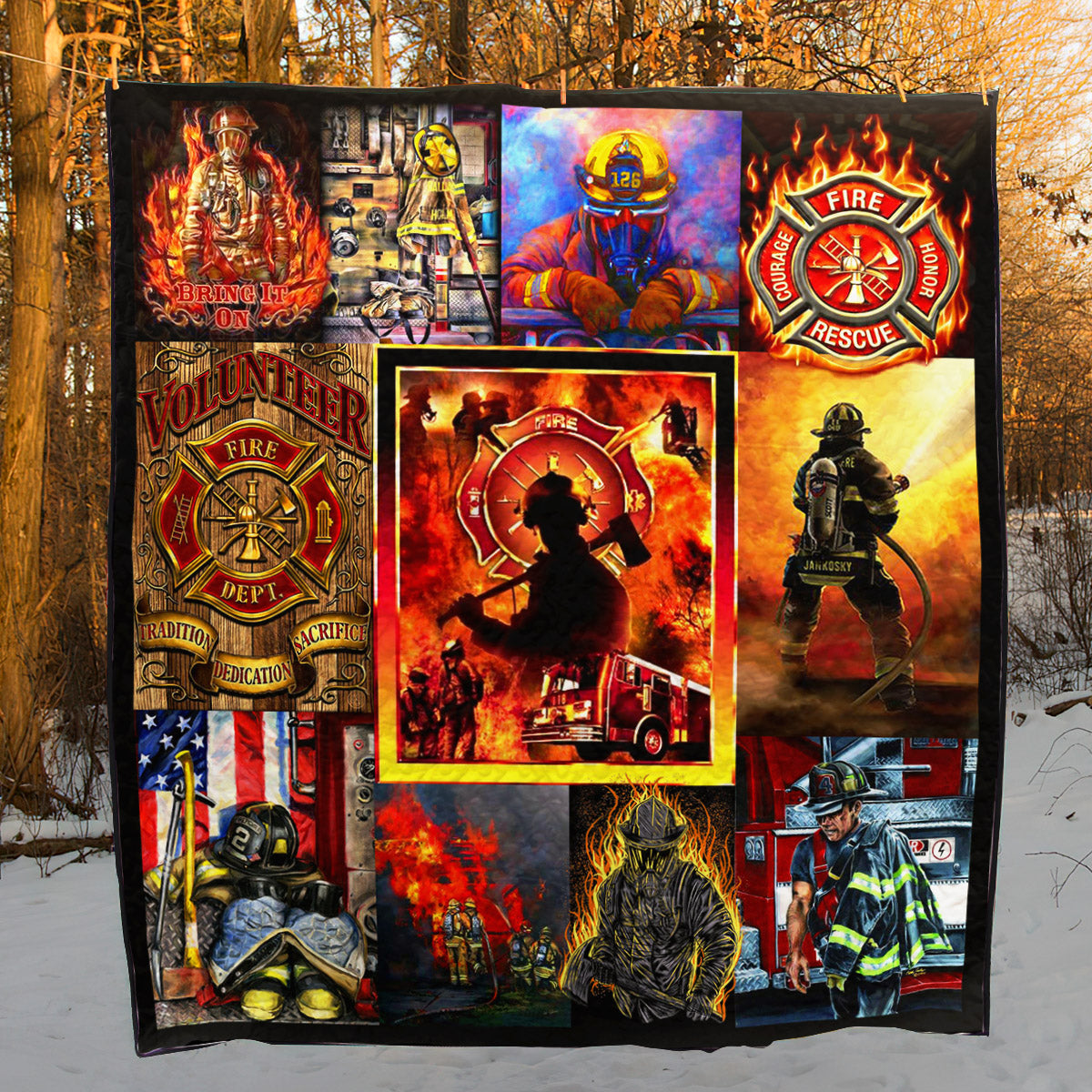 Fireman TD2709379 Quilt Blanket