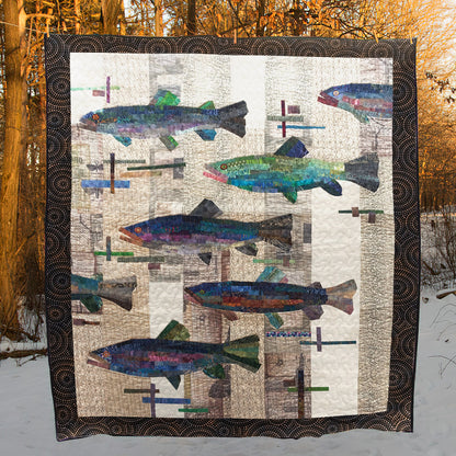 Fish CLA0910244Q Quilt Blanket