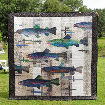 Fish CLA0910244Q Quilt Blanket