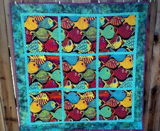 Fish CLA0910247Q Quilt Blanket