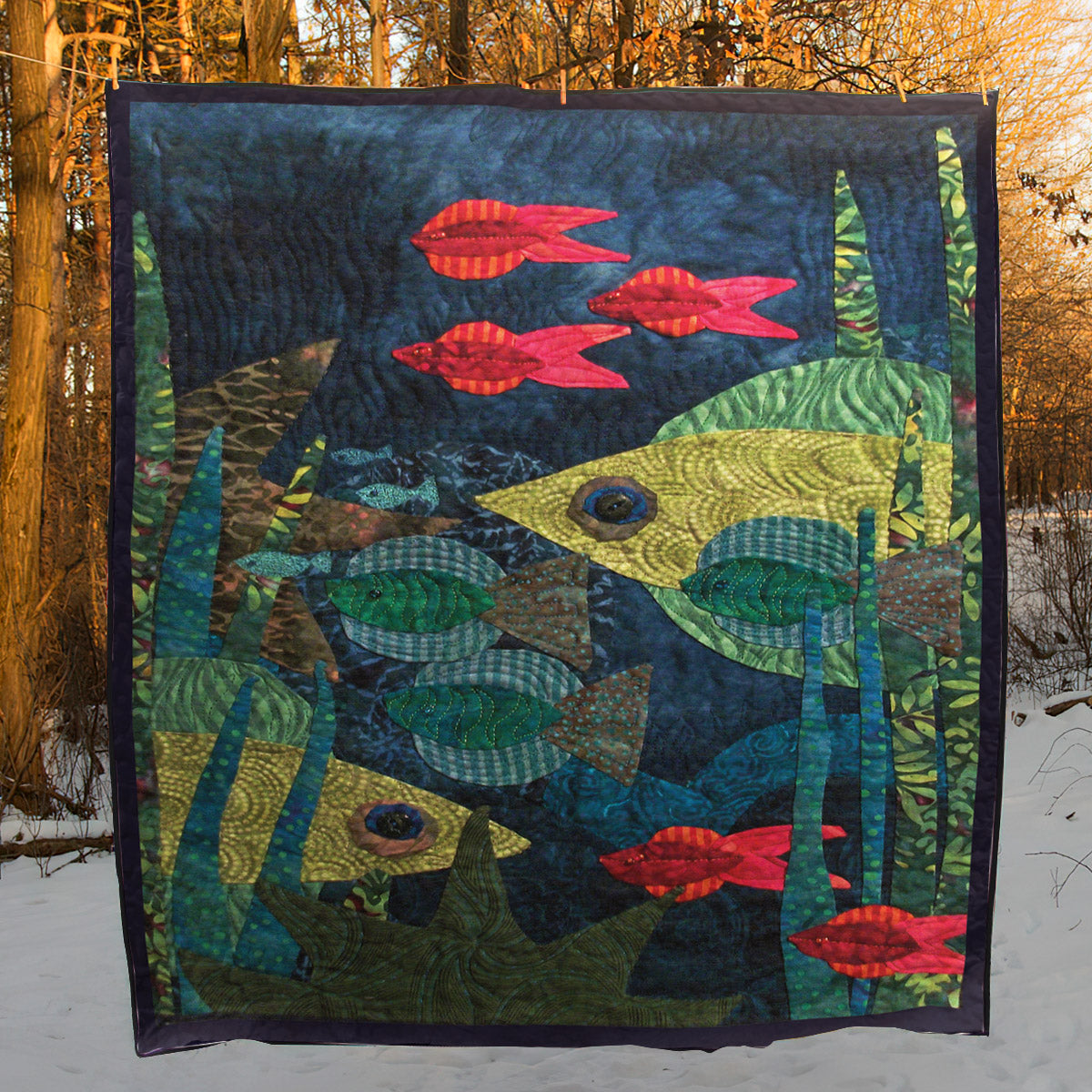 Fish CLM0211208 Quilt Blanket