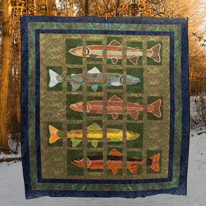 Fish CLM0910076 Quilt Blanket