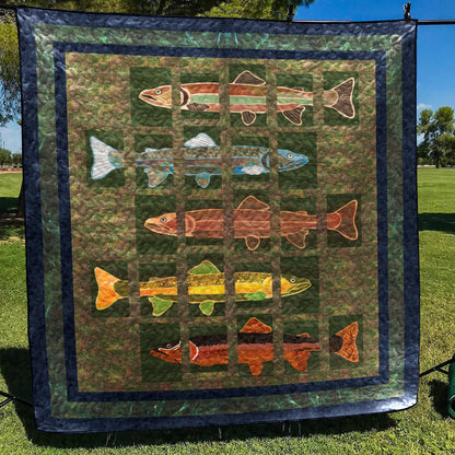 Fish CLM0910076 Quilt Blanket