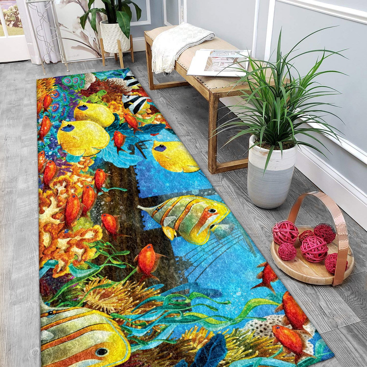 Fish BL041022RU Runner Rug