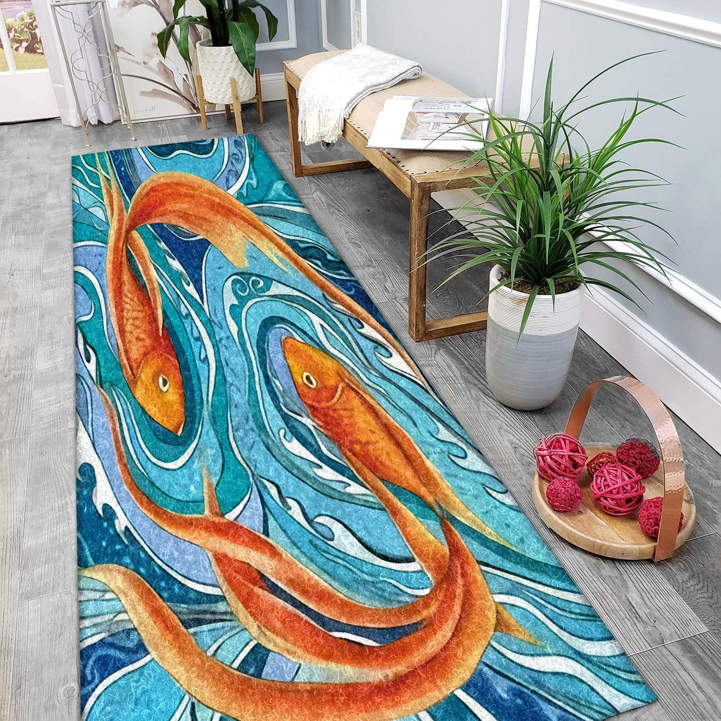Fish CLA1909059RU Runner Rug