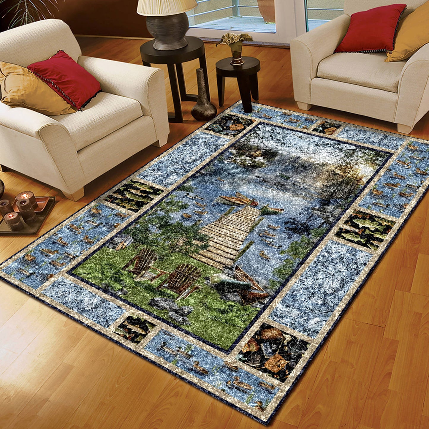 Fish Duck Boat NT0510109R Rug