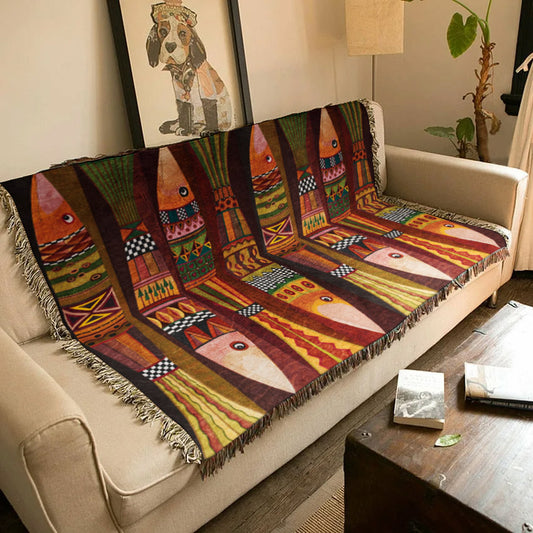 Fish TN1610064S Throw Blankets For Sofa