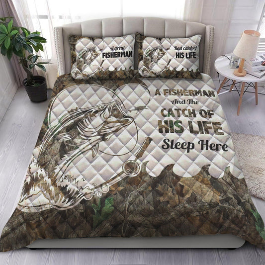 Fisherman Life Quilt Bedding Set ND041004