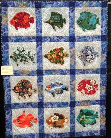 Fishes CLA1710157Q Quilt Blanket