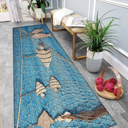 Fishes CLP0810035R Runner Rug