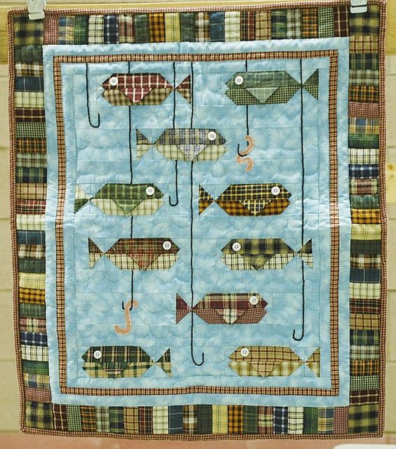 Fishing CL16100706MDQ Quilt Blanket