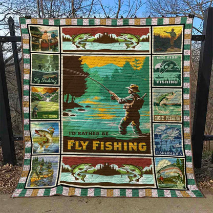 Fishing HM210518 Quilt Blanket