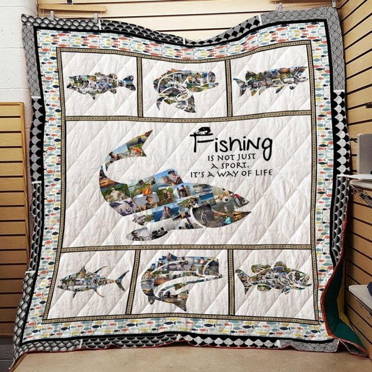 Fishing Is A Way Of Life Washable CLH0511274Q Quilt Blanket