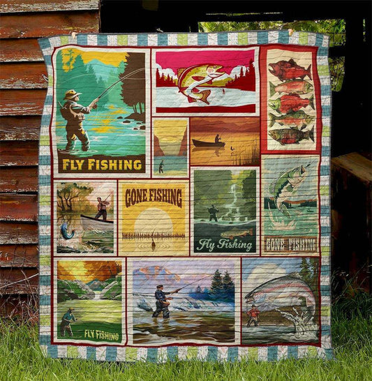 Fishing SM100518 Quilt Blanket