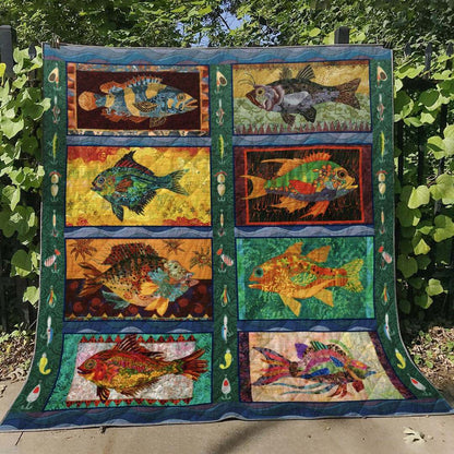 Fishing TL80014 Quilt Blanket