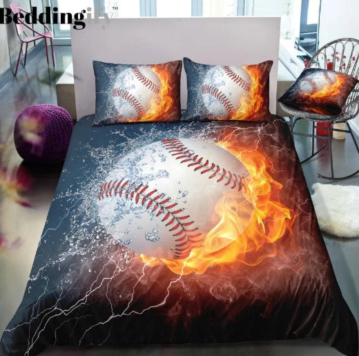 Flame Baseball CL23100149MDB Bedding Sets