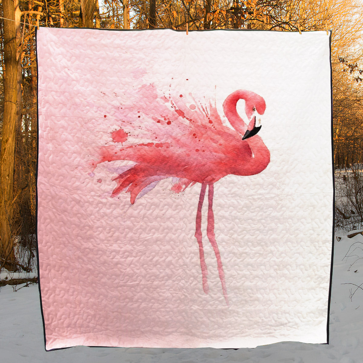 Flamingo CLA05121186Q Quilt Blanket