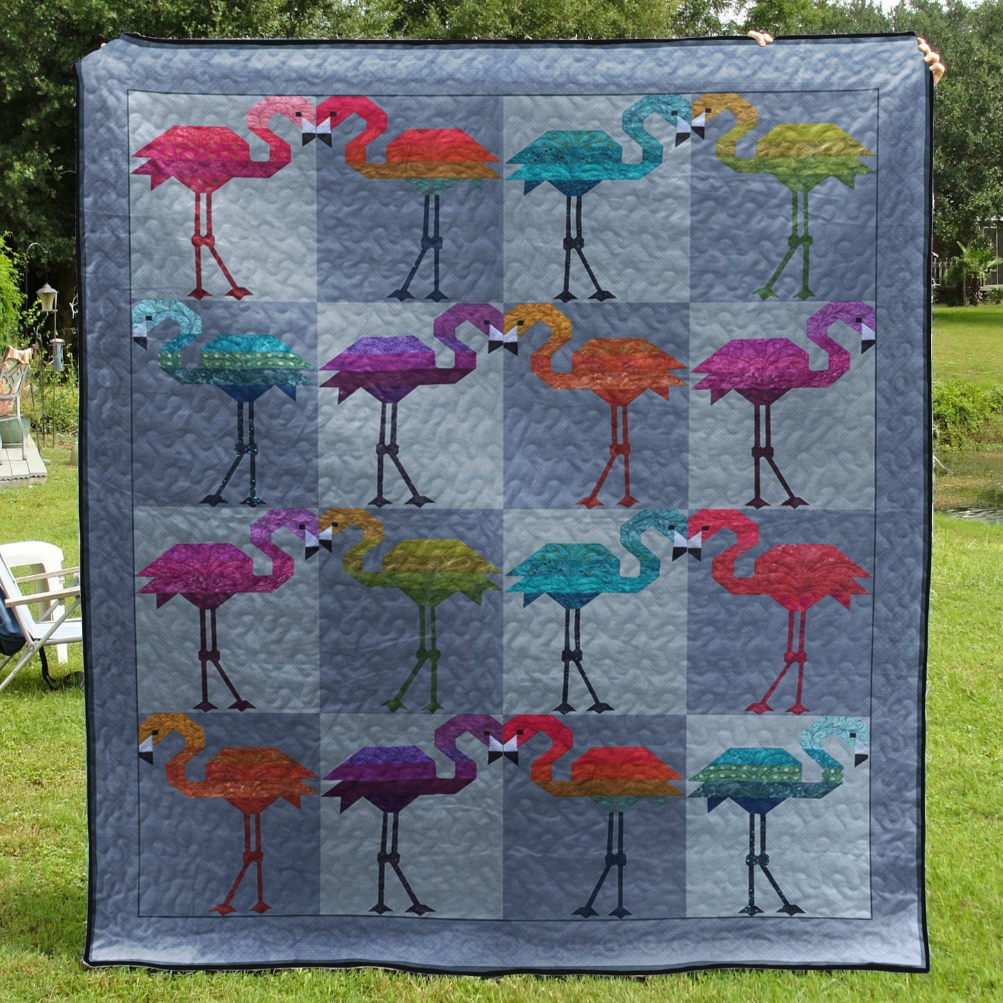 Flamingo CLA1210140Q Art Quilt