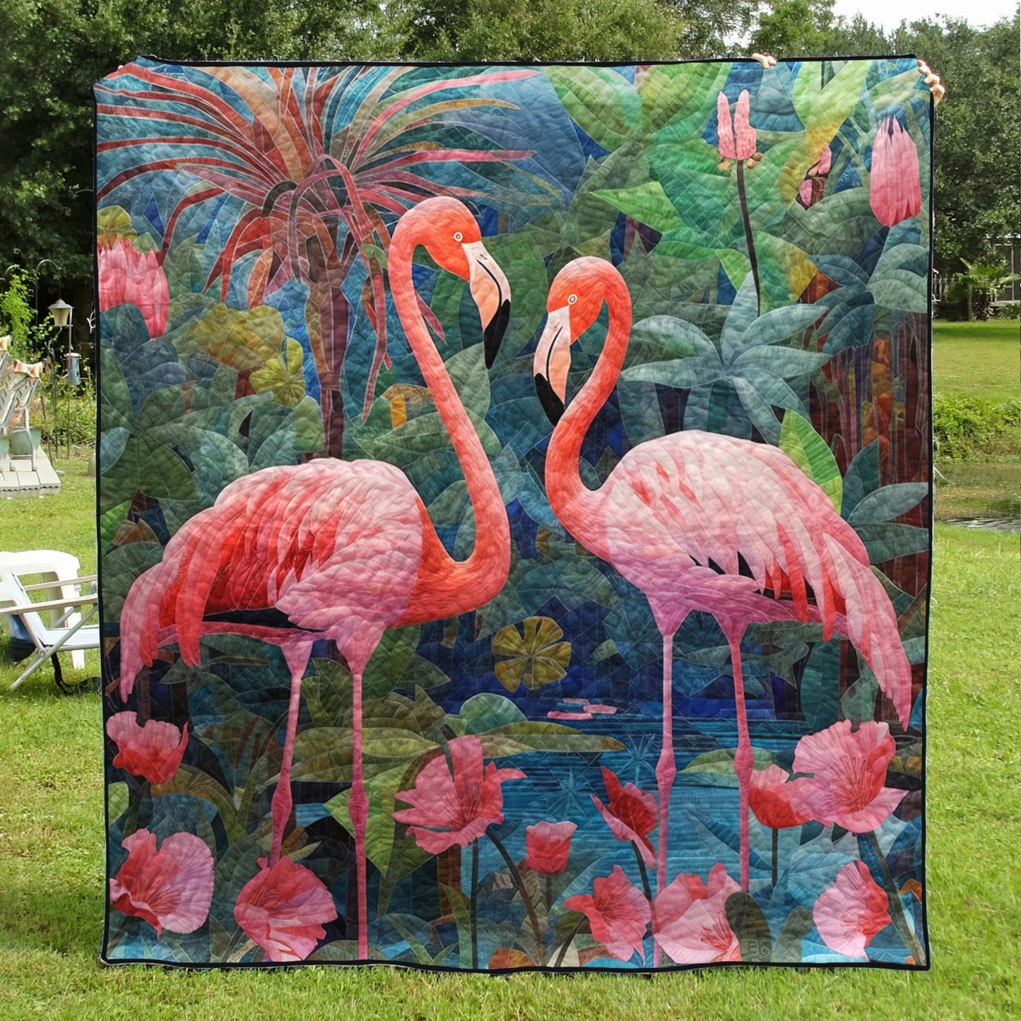 Flamingo CLA2310220Q Art Quilt
