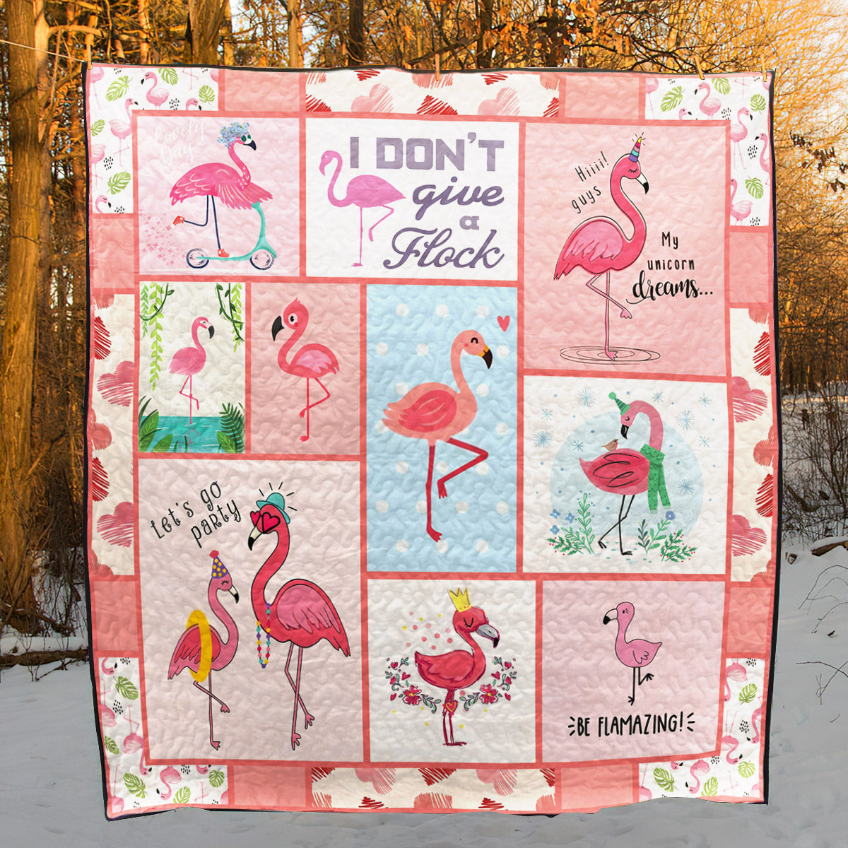 Flamingo CLH0511283Q Quilt Blanket