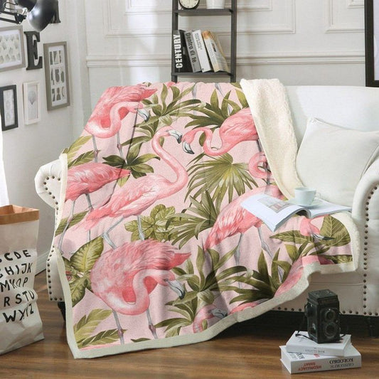 Flamingo NT240839F Sherpa Fleece Blanket