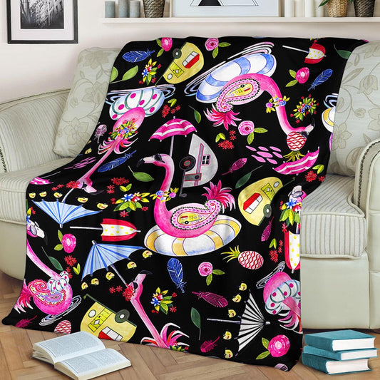 Flamingo BL240833F Sherpa Fleece Blanket
