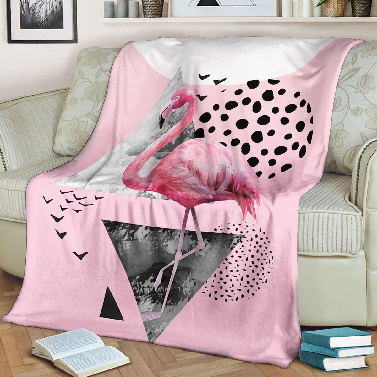 Flamingo BT070934F Sherpa Fleece Blanket