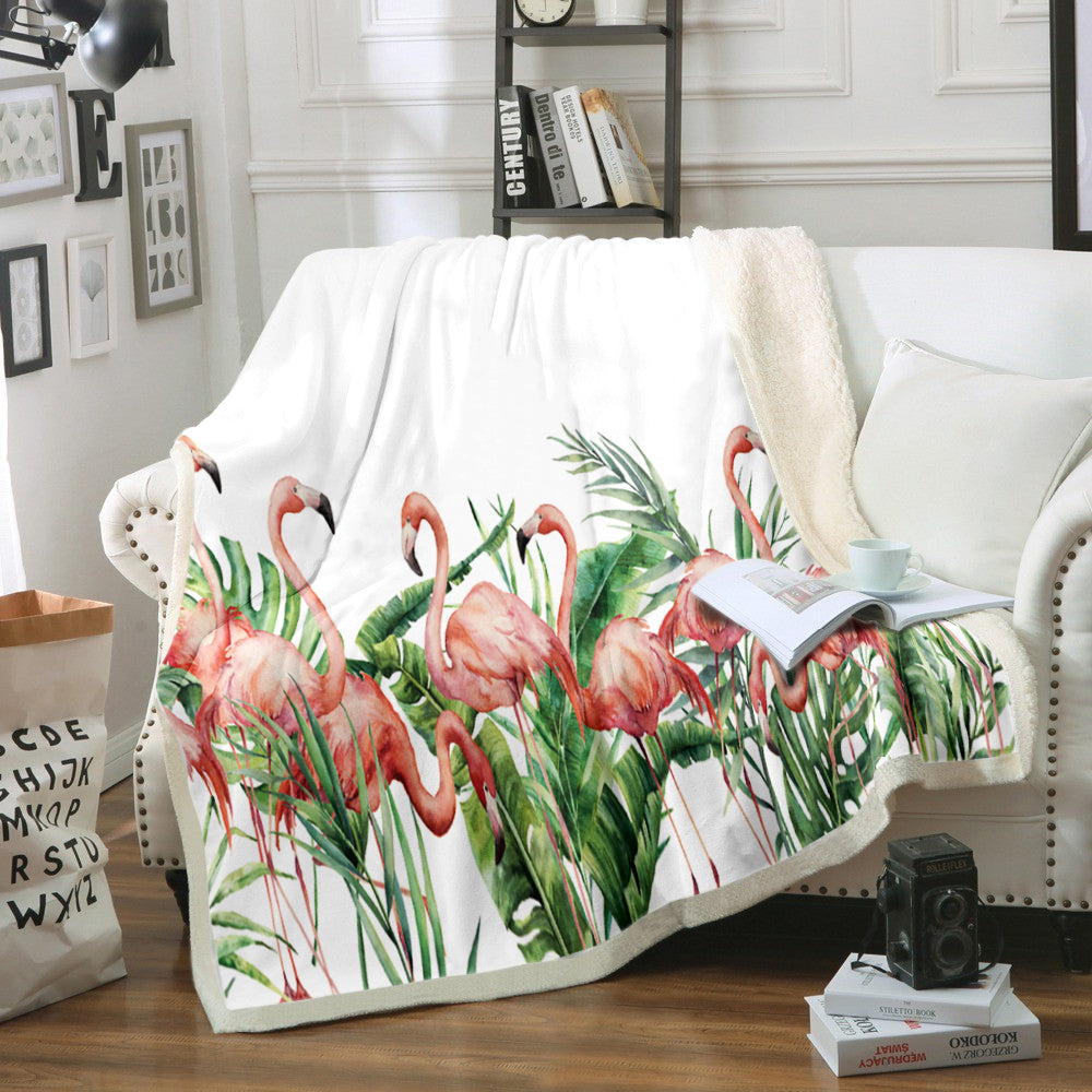 Flamingo HM1210145TT Sherpa Fleece Blanket