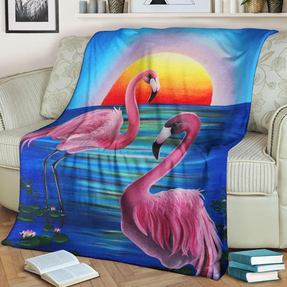 Flamingo NT240834F Sherpa Fleece Blanket