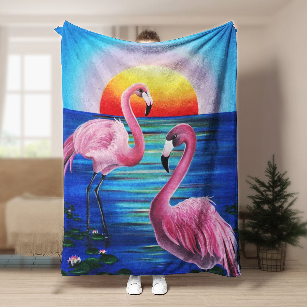 Flamingo NT240834F Sherpa Fleece Blanket