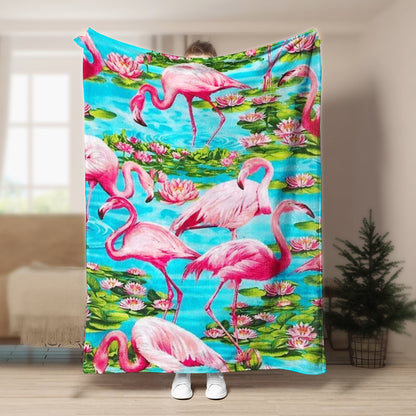Flamingo NT240837F Sherpa Fleece Blanket