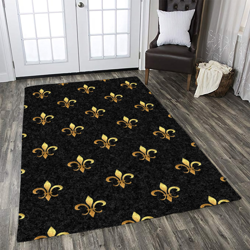 Fleur De Lis Gold CLA15100286R Rug