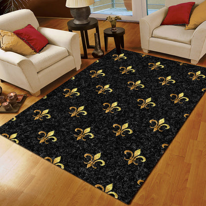 Fleur De Lis Gold CLA15100286R Rug