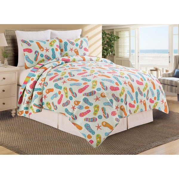 Flip Flop Life CLA0411188B Quilt Bedding Set