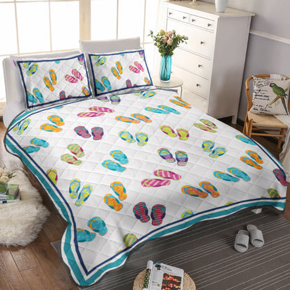 Flip Flop CLA3009266B Quilt Bedding Set