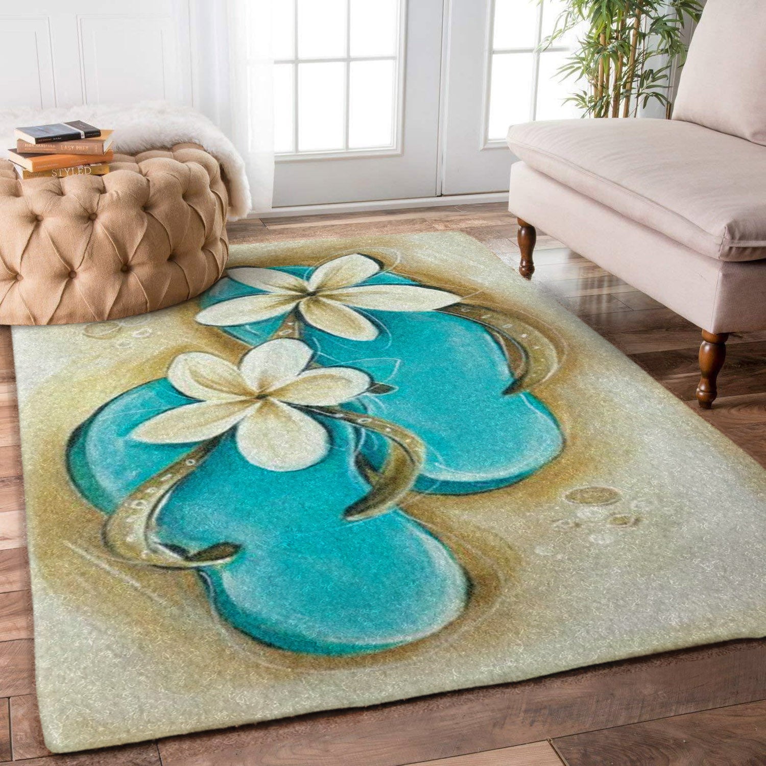 Flip Up Rug Flip Flop Flower HM1410107M Rug – Charming Favor