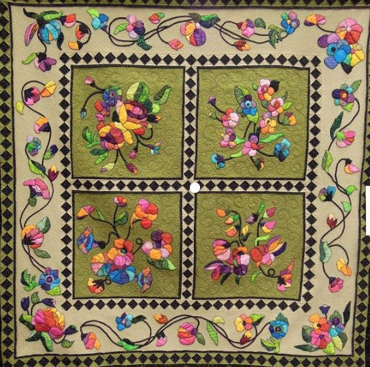 Floral CLA2110210Q Quilt Blanket