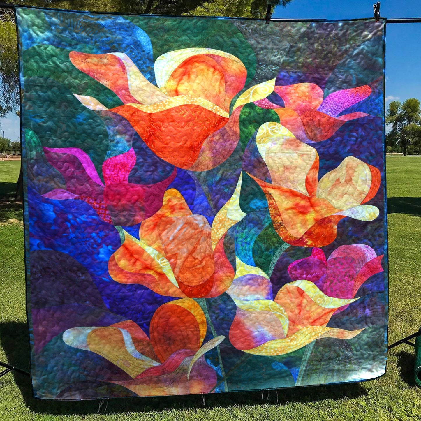 Floral CLA2910264Q Quilt Blanket