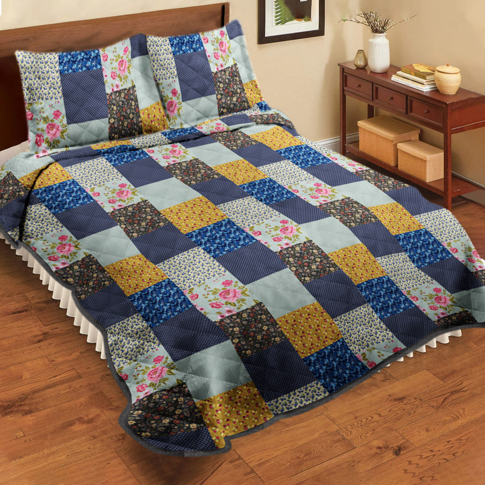 Floral Quilt Bedding Set JP121106