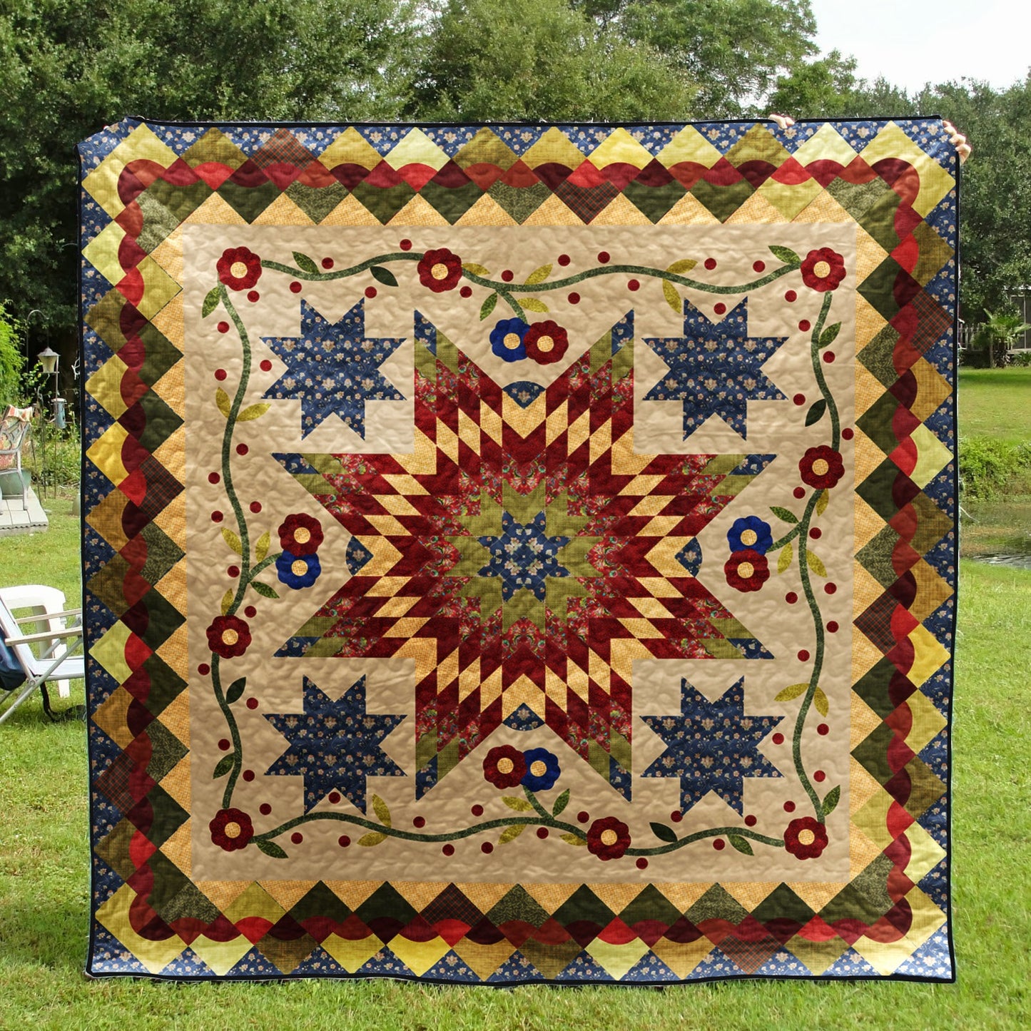 Flower Star Quilt Blanket TN180502D