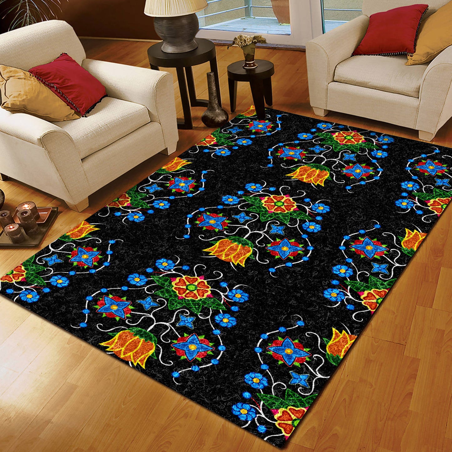 Floral Beadwork Four Mothers QN220831M Rug