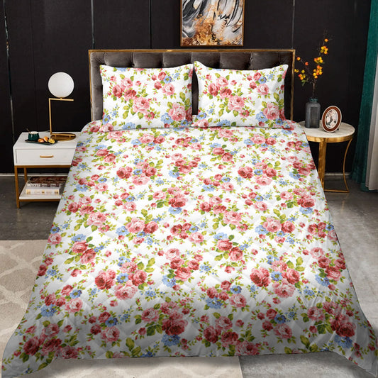 Floral Butterfly CLA2809216B Quilt Bedding Set