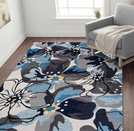 Floral Gray CLT0810055A Rug